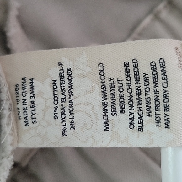 Soft Surroundings Stone Pull-on Jeggings Ankle Snaps Size SP Small Petite - Picture 7 of 7